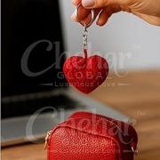 Handmade Crochet Heart Keychain