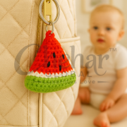 Handmade Crochet Watermelon Keychain