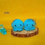 Octopus Keychain Crochet Keychain Blue