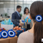 Handmade Crochet Evil Eye Hair Rubber Band