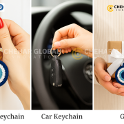Handmade Crochet Evil Eye Keychain