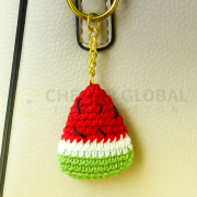 Handmade Crochet Watermelon Keychain