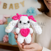 Babique Rabbit Pink Plushie Animal Children Crochet Toy