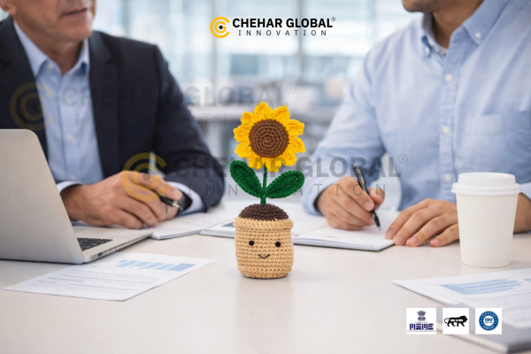 Crochet Sunflower Pot