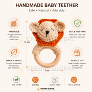 Crochet Baby Animal Rattle – Cute Soft Crochet Lion Rattle