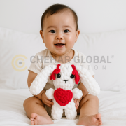 Bunny Red Rabbit Plushie Animal Crochet Toy