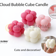 Cloud Bubble Cube Candle