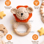 Crochet Baby Animal Rattle – Cute Soft Crochet Lion Rattle